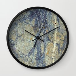 Indigo Blue River Rock (Deux & Trois)  Wall Clock