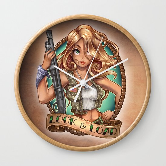 LOCK & LOAD Wall Clock