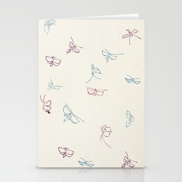 Vintage butterfly from Kamisaka Sekka Stationery Cards