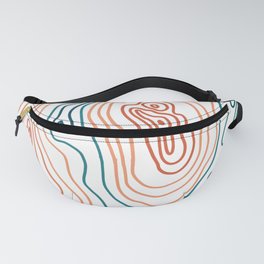 Topographical abstract Fanny Pack