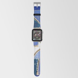 Bauhaus Paul Klee Blue Night Painting Abstract Mid century modern Geometry  Apple Watch Band