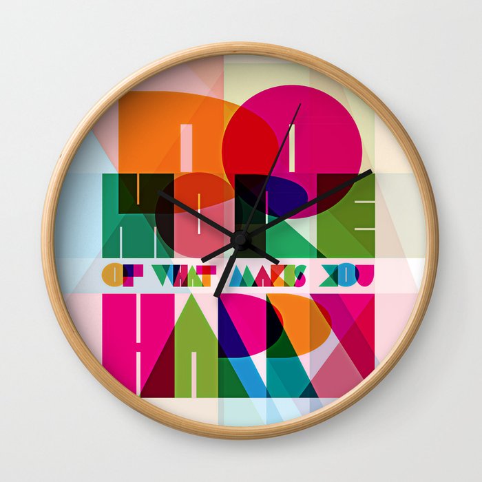 Do More of What Makes You Happy Wall Clock