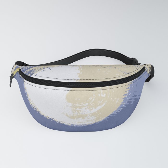 Bottle - Abstract Circle Colourful Swirl Art Design in Blue  Fanny Pack