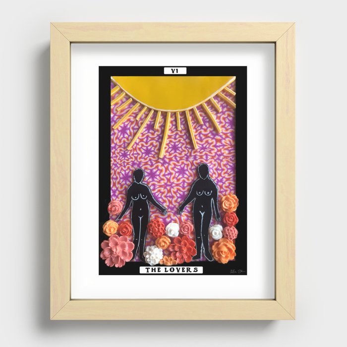 The Lovers - Lesbian Pride Recessed Framed Print