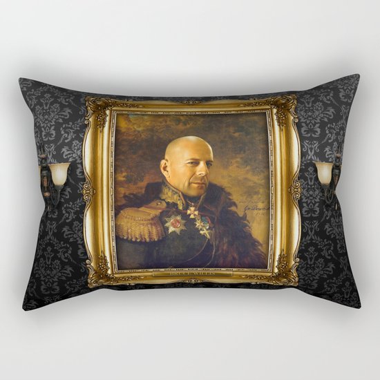 Bruce Willis - replaceface Rectangular Pillow