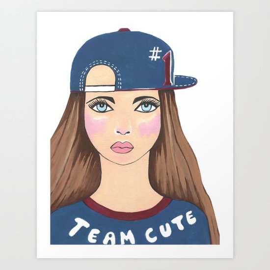 Team Cute Art Print