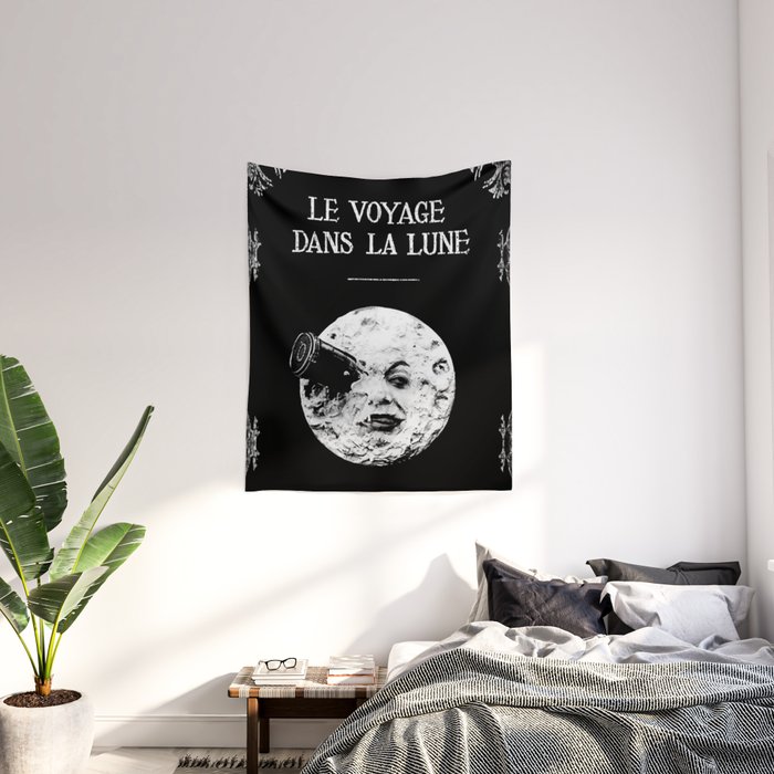 A Trip To The Moon Georges M li s Wall Tapestry