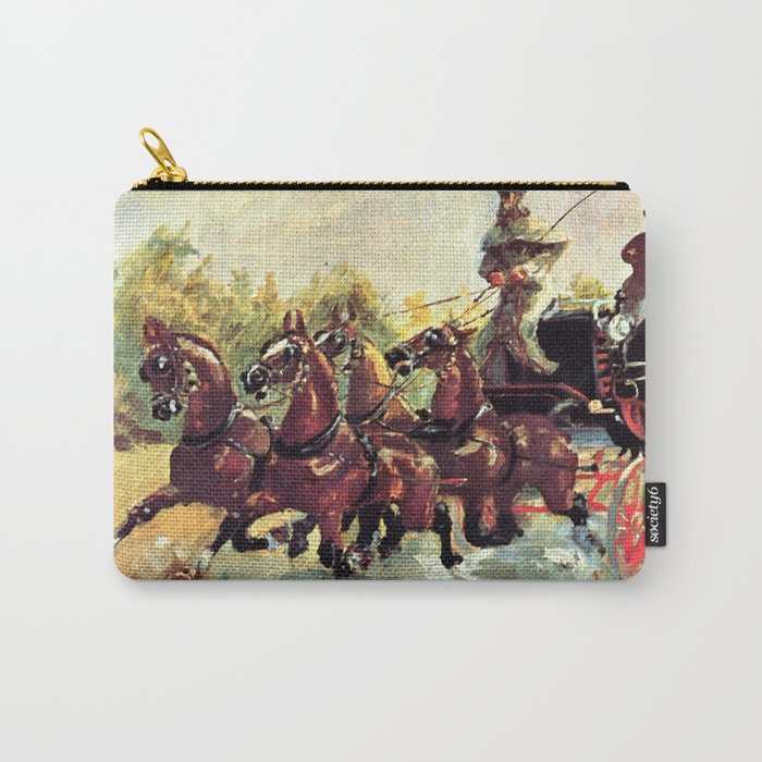 Henri de Toulouse-Lautrec "Count Alphonse de Toulouse Lautrec driving a four horse hitch" Carry-All Pouch