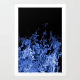 Blue Flame Art Print