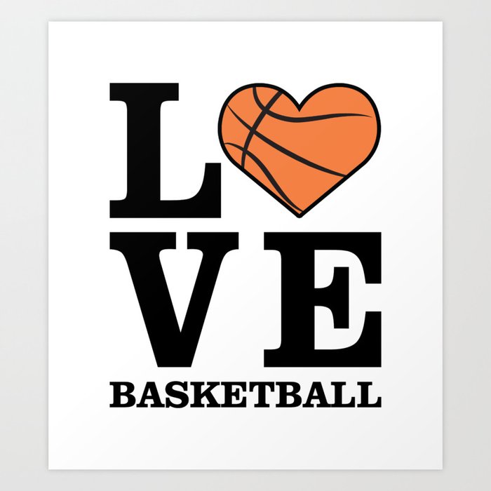 Basketball Design Art Print