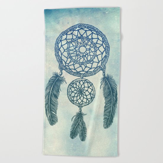 Double Dream Catcher Beach Towel