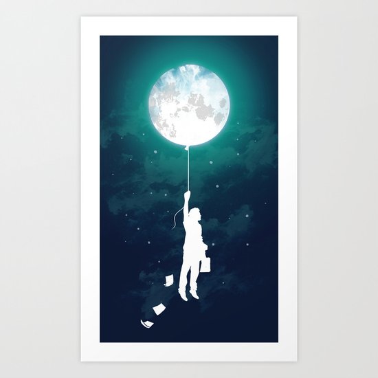 Burn the midnight oil Art Print