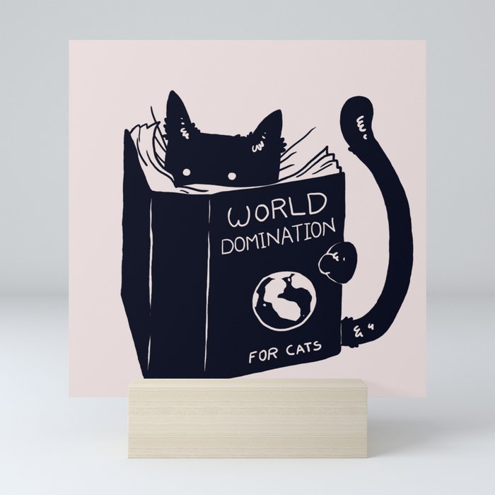 World Domination For Cats Mini Art Print