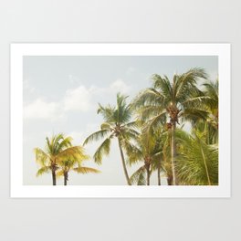 Caribbean Palm Trees Beach Vibes #3 #tropical #wall #decor #art #society6 Art Print