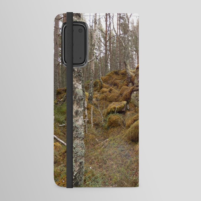 Birch Tree Sentinels in the Scottish Highlands Android Wallet Case