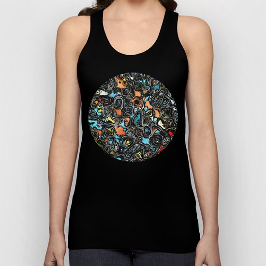 Abstract Shapes And Textures Unisex Tank Top