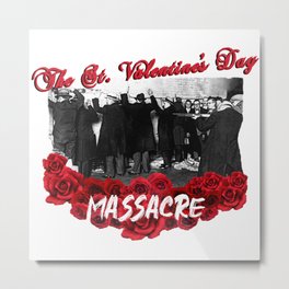 The Saint Valentine's Day Metal Print | Vintagenewspapers, February14, Depressionera, Carnage, Massmurder, Gangexecution, Massacre, Prohibitionera, Chicagomassacre, 1920S 