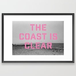 Coast is Clear Framed Art Print