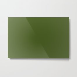 Dark Moss Green Solid Color Popular Hues Patternless Shades of Green Collection - Hex Value #4A5D23 Metal Print | Allcolour, Graphicdesign, Color, Solid, Popular, Greenonly, Solidgreen, Green, Colour, Greensolids 