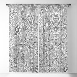 William Morris "India" 10. grey Sheer Curtain