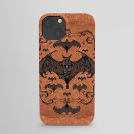 Bats and Filigree - Halloween iPhone Case