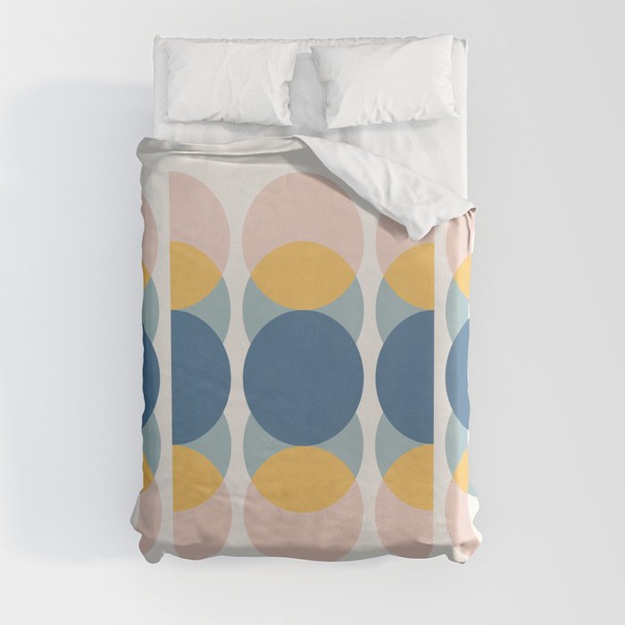 Moon Phases Abstract IV Duvet Cover