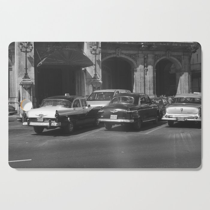 Classic cars in Old Havana, Cuba Cutting Board