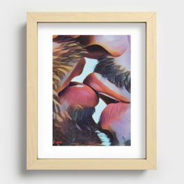 Loves first kiss Recessed Framed Print