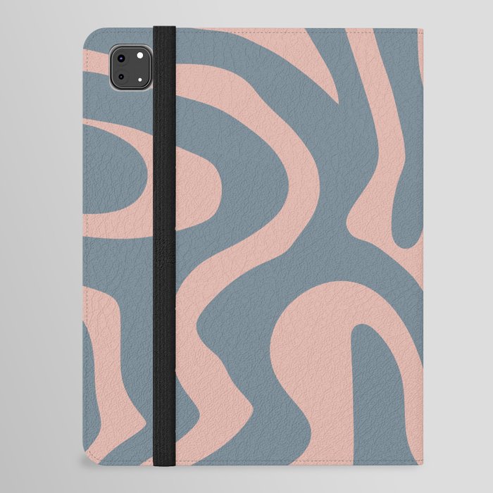13 Abstract Liquid Swirly Shapes 220725 Valourine Digital Design  iPad Folio Case