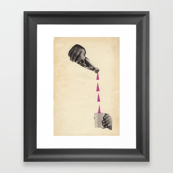 A Stiff Drink Framed Art Print