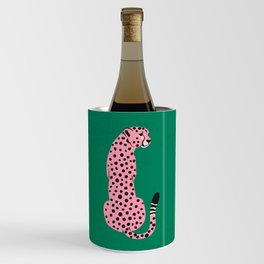 The Stare: Pink Cheetah Edition Wine Chiller