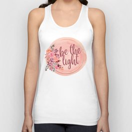 Be The Light | Floral Unisex Tank Top