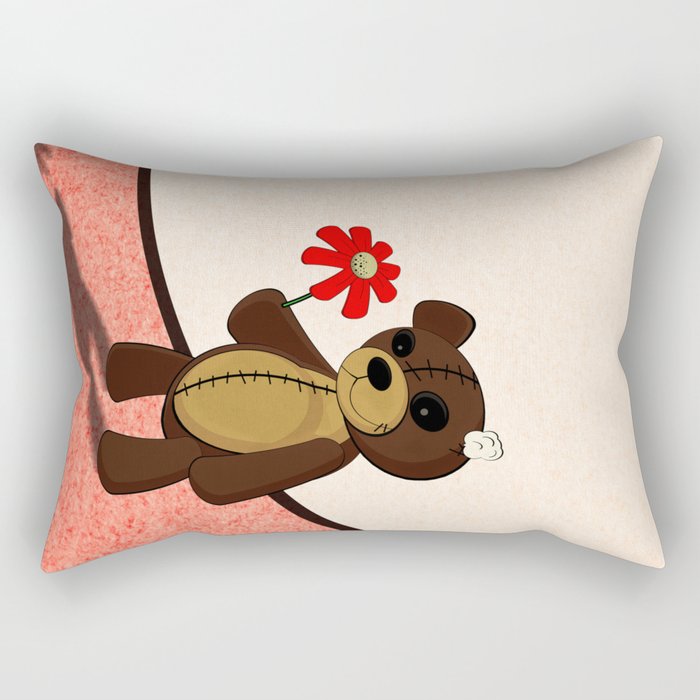 Sweet Teddy Rectangular Pillow