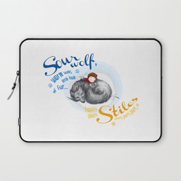 Sterek Sleepy Wolf & Stiles I Laptop Sleeve