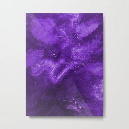 Galaxy Art #8 - Violet Metal Print | Abstract, Nebula, Indigo, Galaxies, Cosmos, Painting, Violet, Star, Stars, Starsystem 
