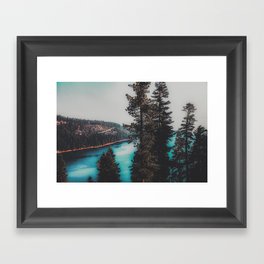 Lake view at Lake Tahoe Emerald Bay California USA Framed Art Print