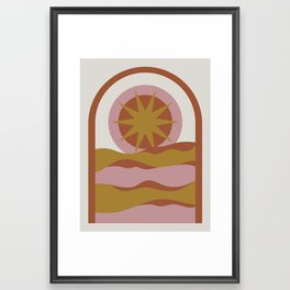 Sun of the desert Framed Art Print