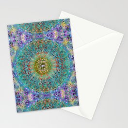 Colorful Mesmerizing Mandala Pattern Art  Stationery Card