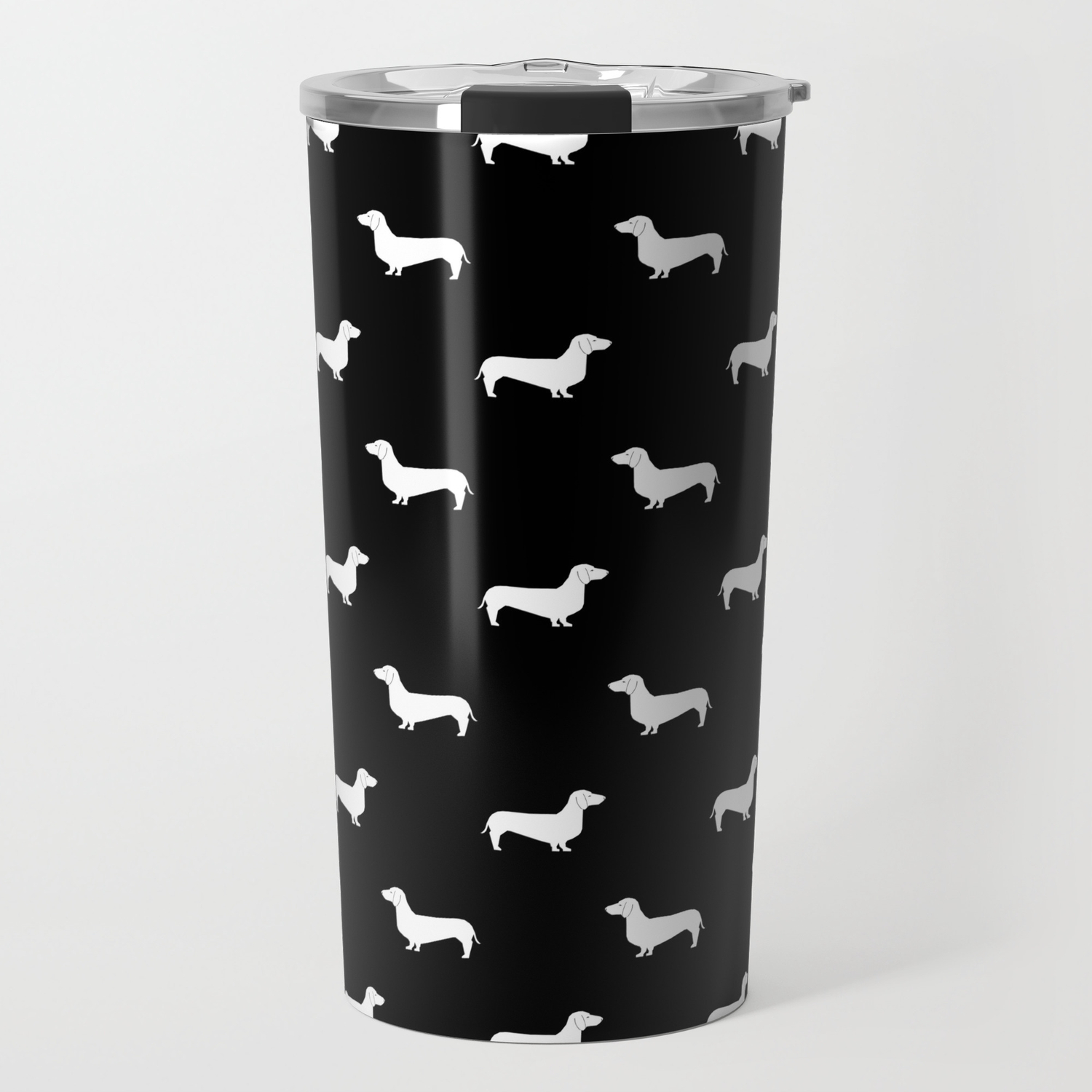Dachshund Pattern Minimal Black And White Dog Lover Home Decor