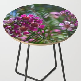 Pink Wildflowers  Side Table