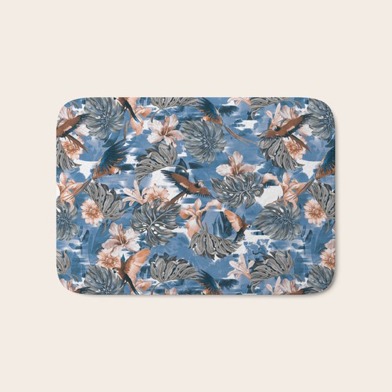Tropical Pattern Bath Mat
