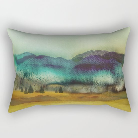 Blue Mountain Rectangular Pillow