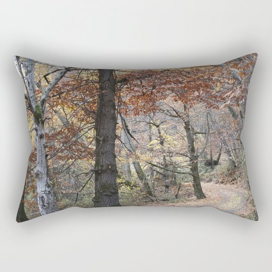 Into the fall woods. Yesterday Rectangular Pillow
