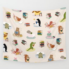 Animal Readers Wall Tapestry