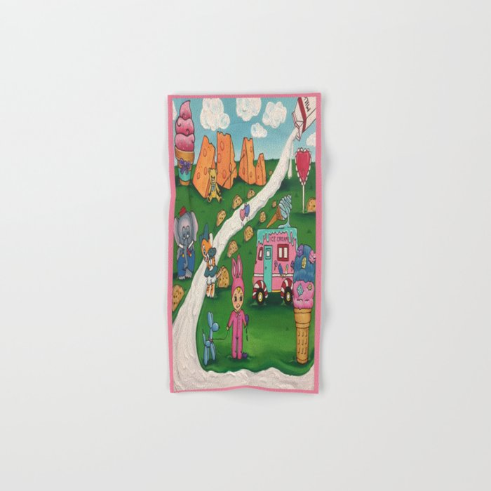 Melanie Martinez S Tattoo Painting Hand Bath Towel By