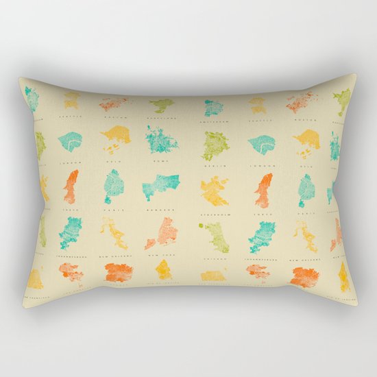 Pop Cities Rectangular Pillow