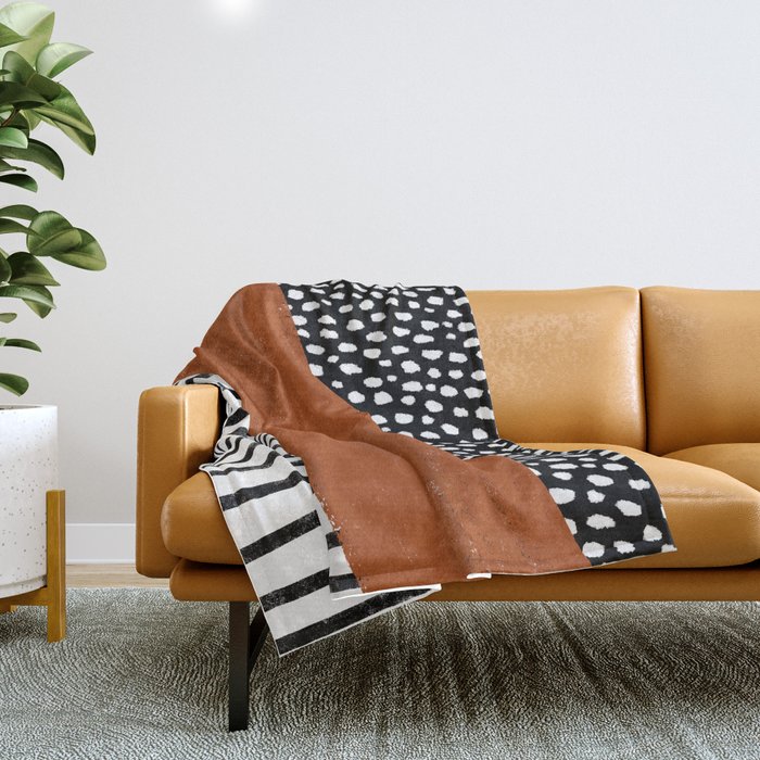 Orange and sales white blanket