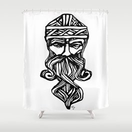 Norse Viking Valhalla Theme Shower Curtain