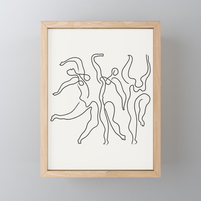 Three Dancers by Pablo Picasso Framed Mini Art Print