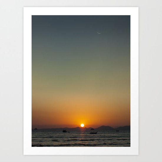 Sunset over the Andaman Sea Art Print